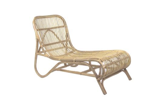 Kim rattan Chaise longue Clipped