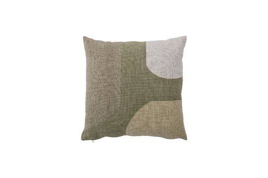 Kuni green cotton cushion Clipped