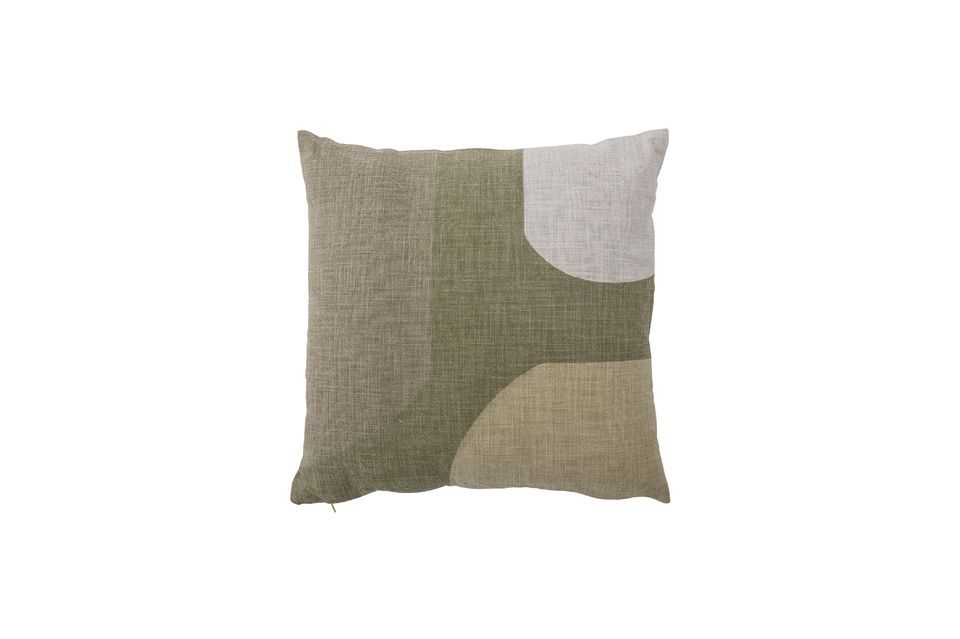 Kuni green cotton cushion Bloomingville