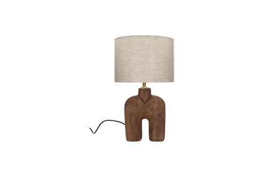 Lampedusa brown wooden lamp