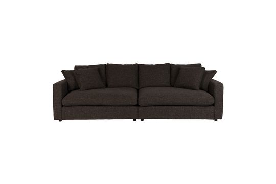 Large 3 seater sofa in brown fabric Sense Clipped