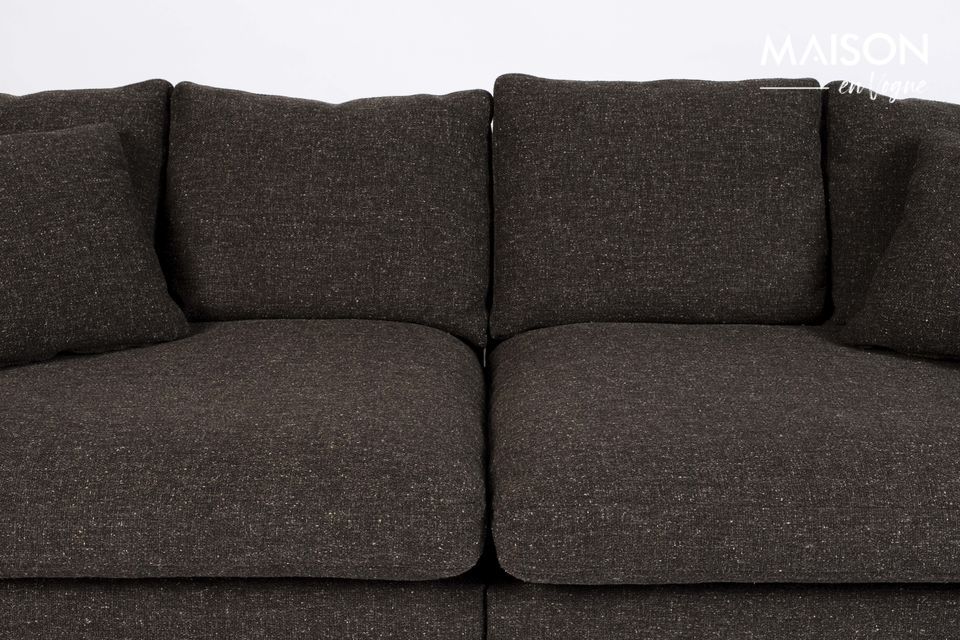 A large designer fabric sofa built to last