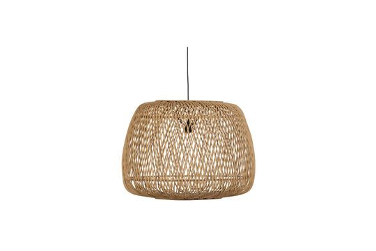 Large beige bamboo lamp Moza Clipped
