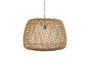 Miniature Large beige bamboo lamp Moza Clipped