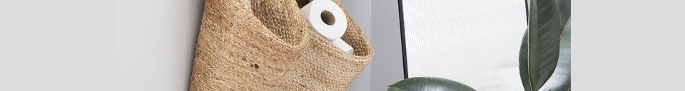 Material Details Large beige hemp basket Mira