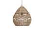 Miniature Large beige pendant lamp Adelaide Clipped
