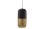 Miniature Large black and gold metal hanging lamp Tirsa Clipped