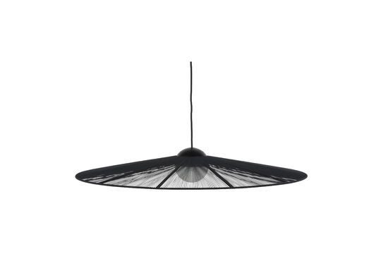 Large black iron pendant light Belle Pendant Clipped