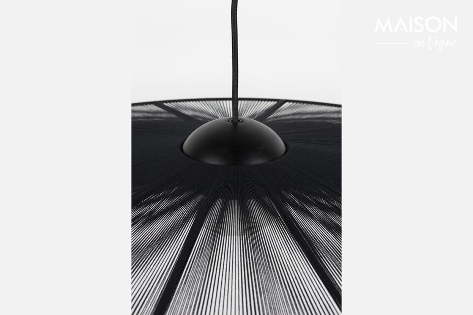 The Belle Pendant large black iron pendant evokes the elegance of yesteryear