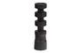 Miniature Large black mango wood candle holder Midi Clipped