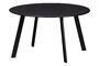 Miniature Large black metal coffee table Iron Clipped