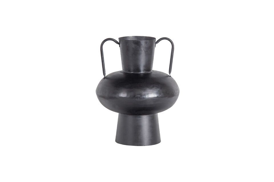 Large black metal vase Vere Woood