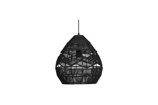 Large black suspension lamp Adelaide Clipped