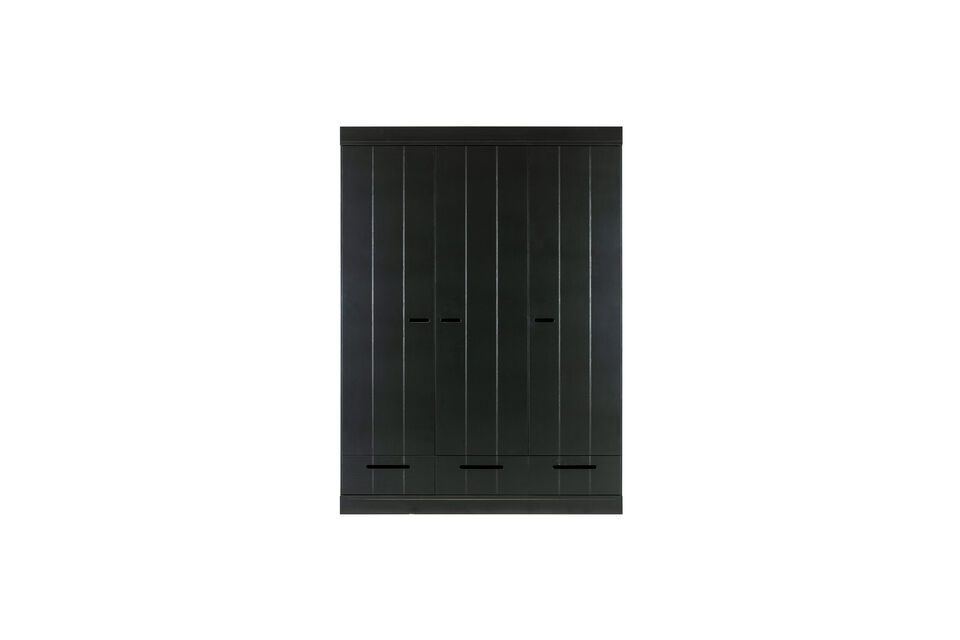 Large black wood cabinet Connect Woood