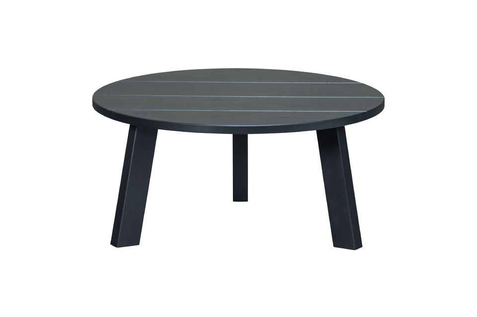 Large black wood side table Benson Woood