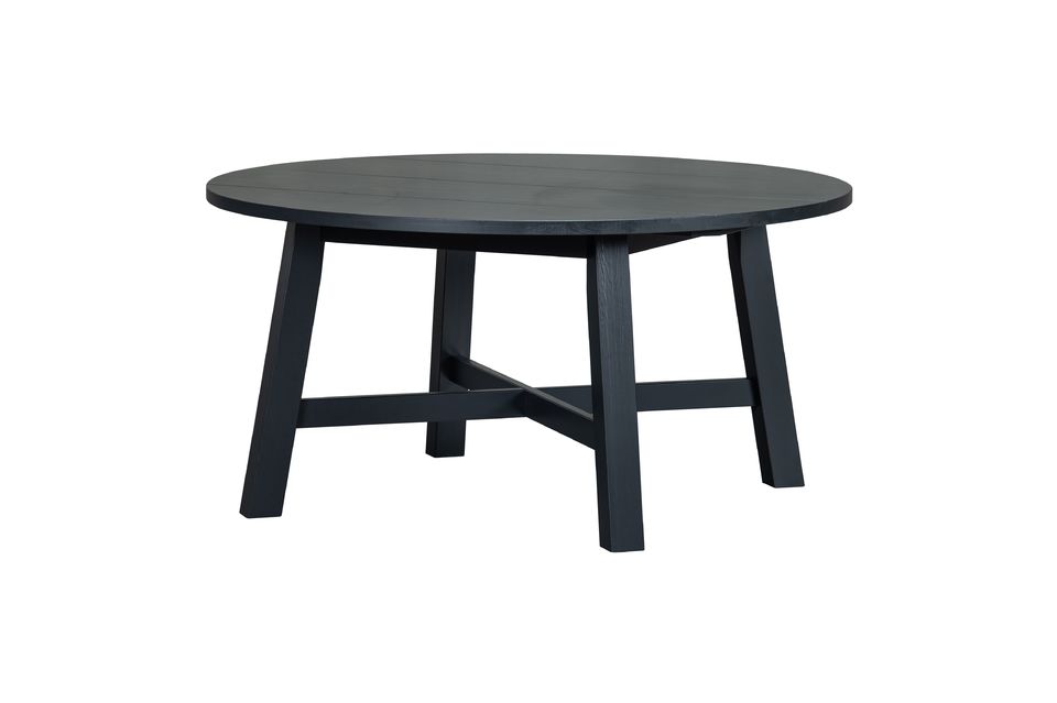 Large black wooden table Benson Woood