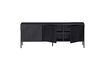 Miniature Large black wooden tv stand New 5