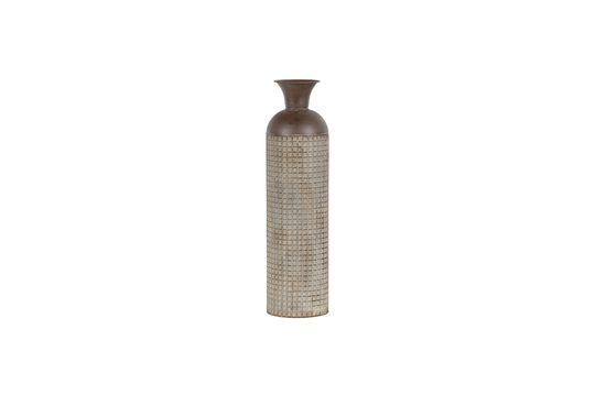 Large brown metal vase Kari