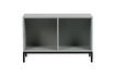 Miniature Large cabinet with 2 storage spaces in grey wood Incl 1