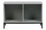 Miniature Large cabinet with 2 storage spaces in grey wood Incl Clipped