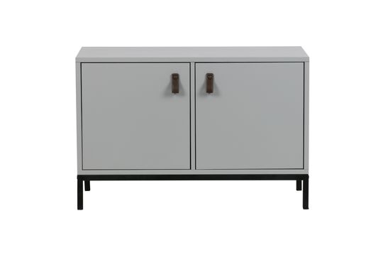 Large cabinet with doors in gray metal Incl Clipped
