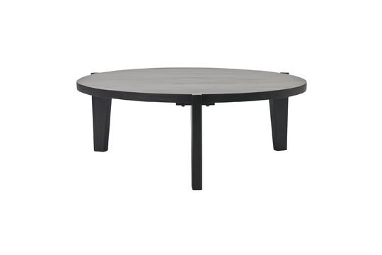Large coffee table in black mango wood Bali Clipped