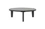 Miniature Large coffee table in black mango wood Bali Clipped