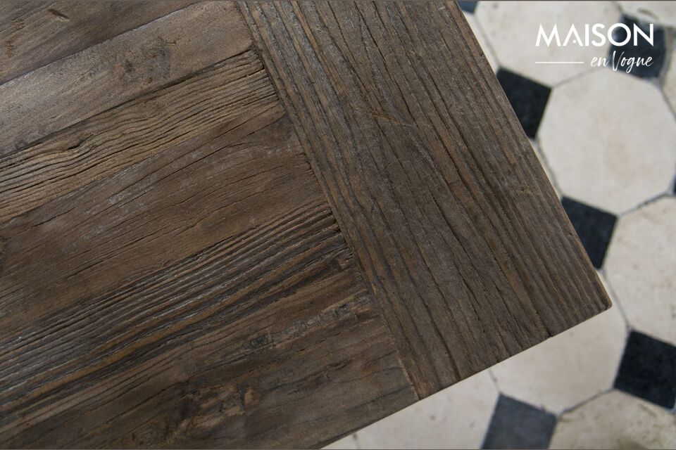 Vintage industrial dining table with extensions