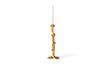 Miniature Large golden aluminum candle holder Drip 2