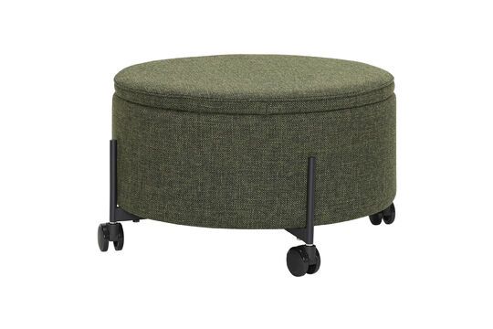 Large green Contain fabric pouffe