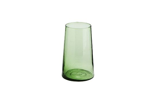 Large green glass water glass Balda Clipped