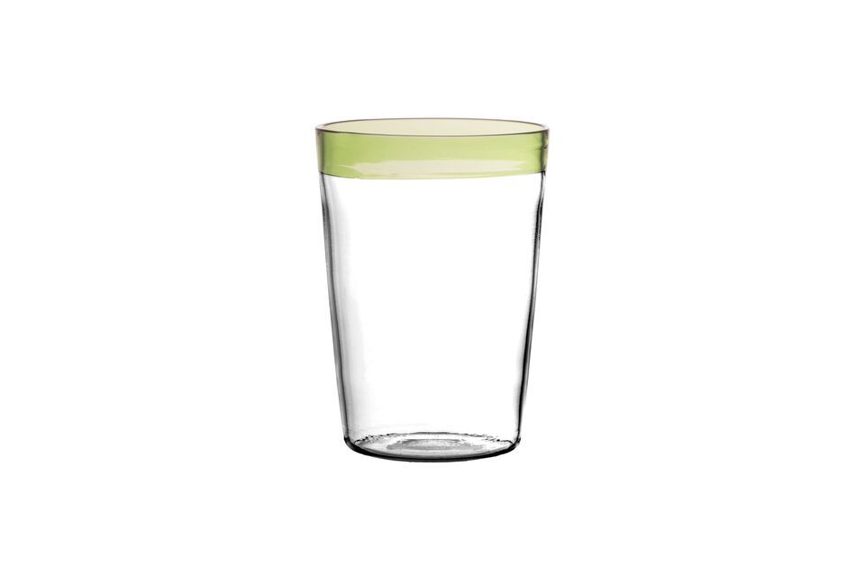 Large green glass water glass Tarifa Pomax