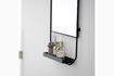 Miniature Large mirror with black metal shelf Chic 2