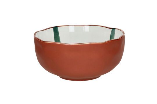 Large Mykonos green porcelain bowl
