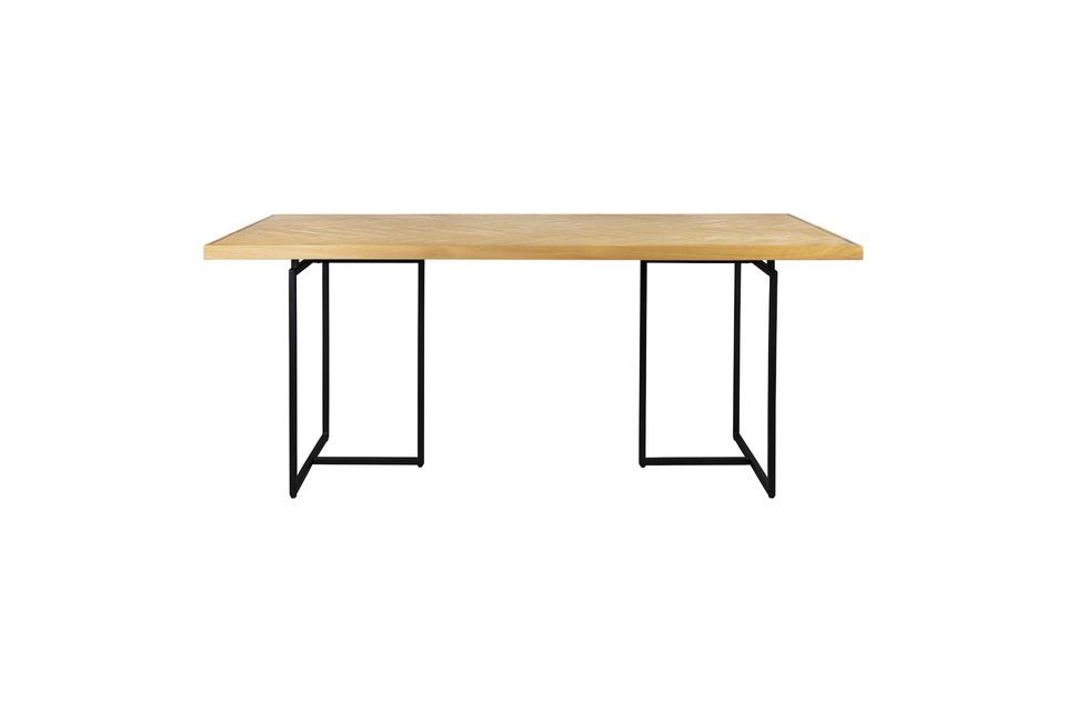 Large oak table Class Dutch Bone