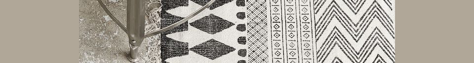Material Details Large patterned carpet in gray-black fabric Block
