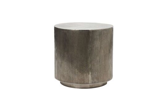 Large Rota silver aluminum coffee table