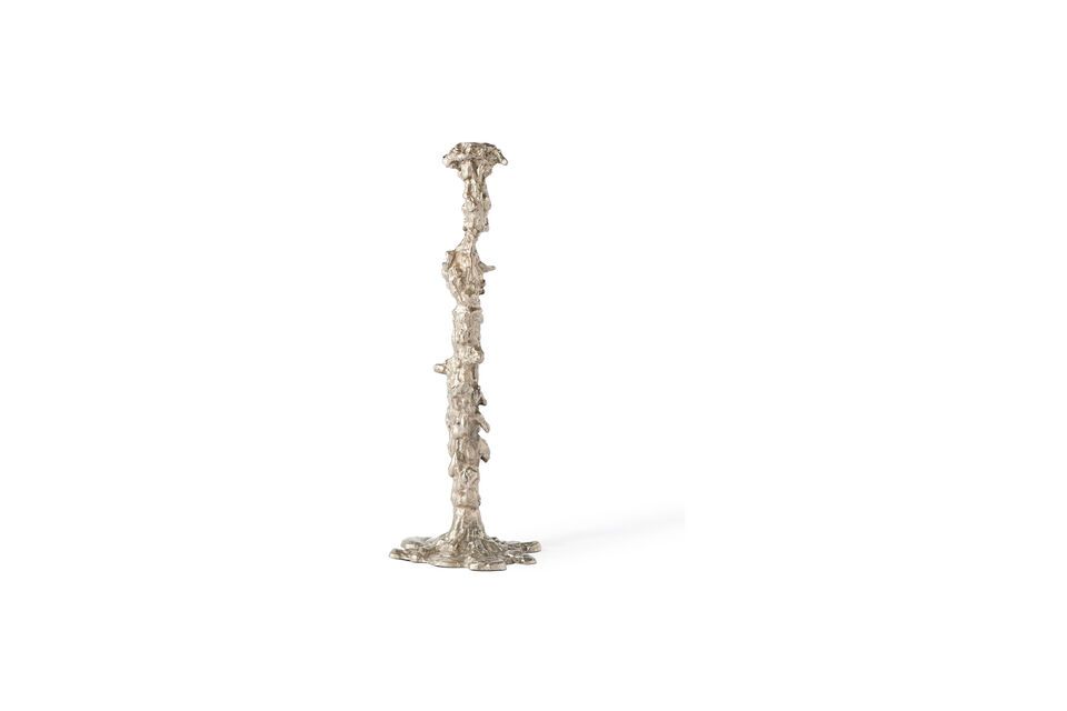 The Drip candlestick by Pascal Smelik for Pols Potten is a nickel-plated aluminum object with a