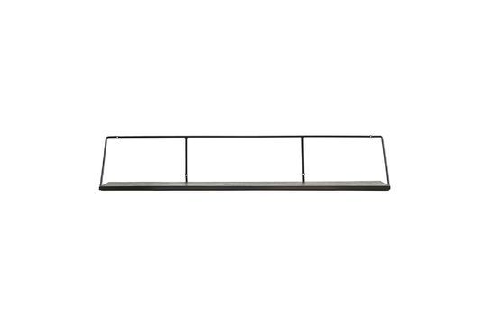 Large wall shelf in black mango wood Wired Clipped