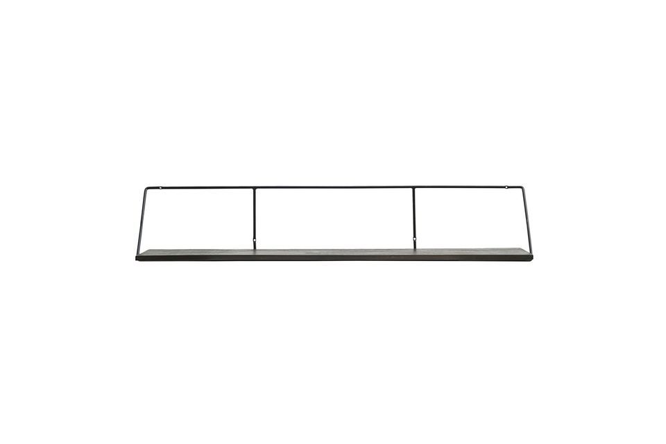 Large wall shelf in black mango wood Wired House Doctor