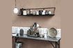 Miniature Large wall shelf in black mango wood Wired 2