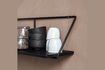 Miniature Large wall shelf in black mango wood Wired 3
