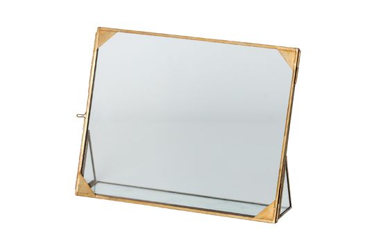 Large Wamin frame with brass corners Clipped