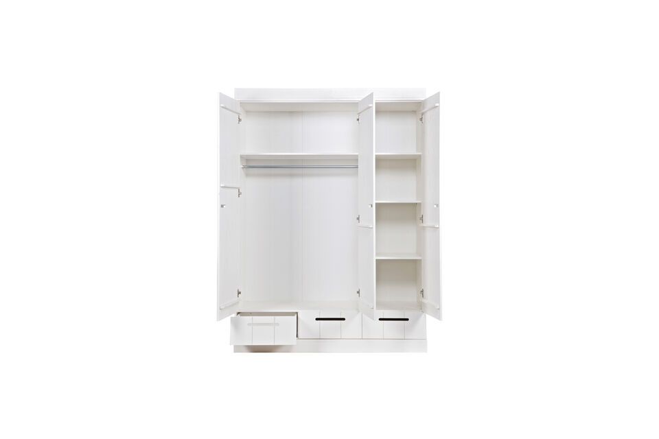The series consists of one drawer and three cabinets that can all be assembled