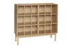 Miniature Large wooden wardrobe in beige Shoji 6