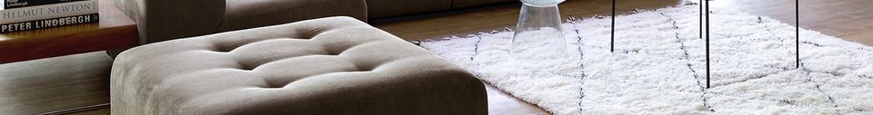 Material Details Larra Berber carpet in black and white wool