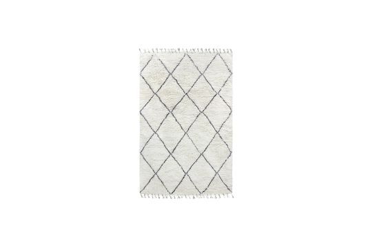 Larra Berber carpet in black and white wool Clipped