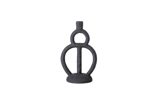 Lartigue Black candlestick in polyresin Clipped