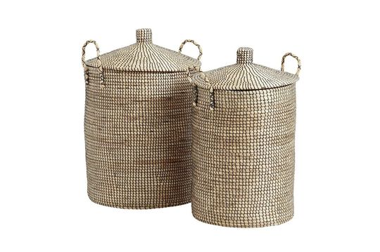 Laudy Laundry basket in sea rush with lid