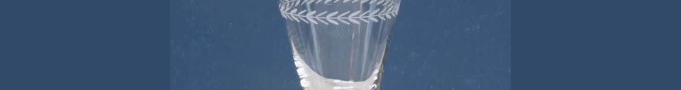 Material Details Laurier Engraved wine glass